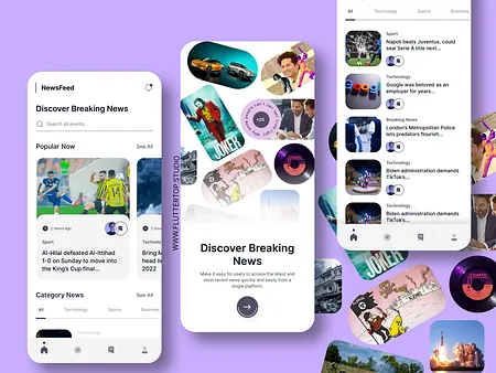 News App UI designs, themes, templates and downloadable graphic ...