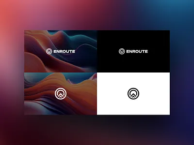 Enroute Branding, visual identity, brand design concepts branding logo visual identity