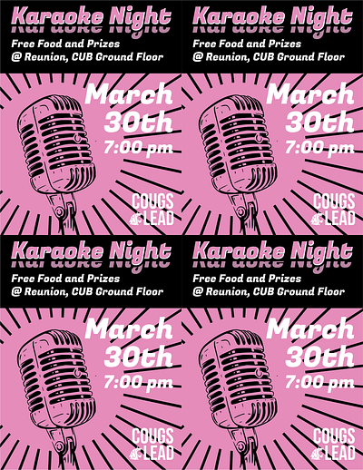 Karaoke Night design illustration marketing poster print