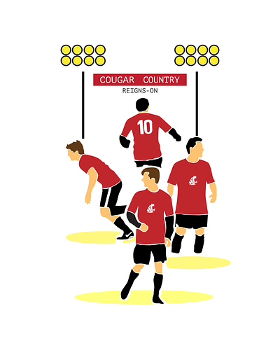 WSU Soccer Poster digital graphic design ill illustration marketing poster print soccer