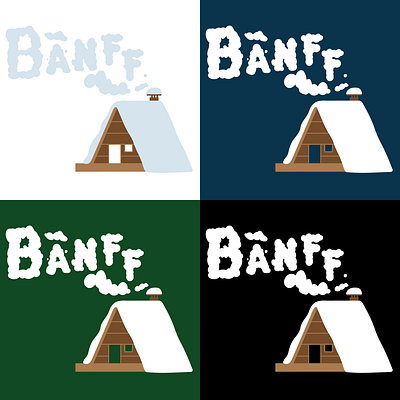 Banff Cabins banff cabin design illustration multicolor shirt design