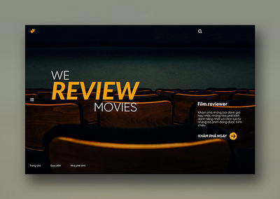 A Filmreview Website Interface Concept Design design graphic design landing landing page ui ux website