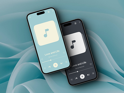 Music Player App album app design artist audio audio player band clean minimal mobile app modern music music player play player playlist simple song sound ui ui design