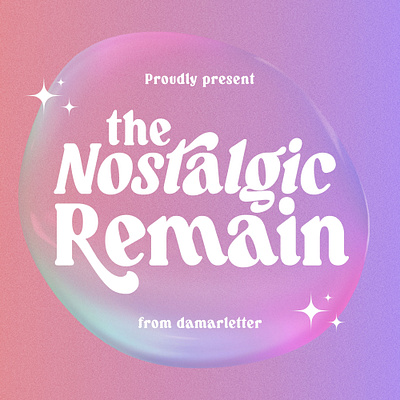 The Nostalgic Remain - Modern Serif branding design font identity illustration lettering logo type typography ui