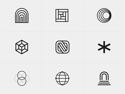 This Week's Logos brand icons logos stroke based symbols tech
