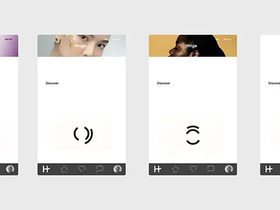 Hinge - Web Experience design ui
