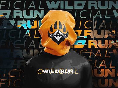 Wild Run - Logo Design bear brand branding claws design emblem graphic design illustration logo logodesign mountains run running vector visual indetity wild