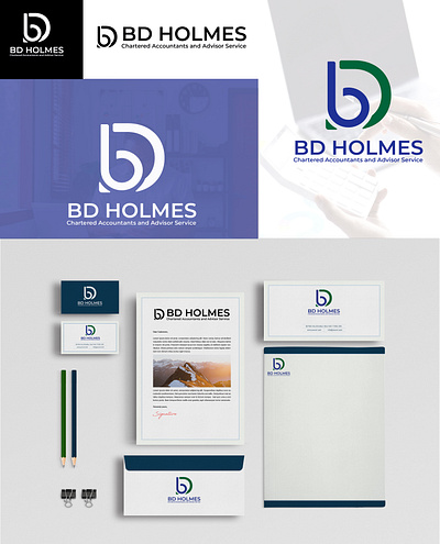 BD Holmes ReBrand branding logo