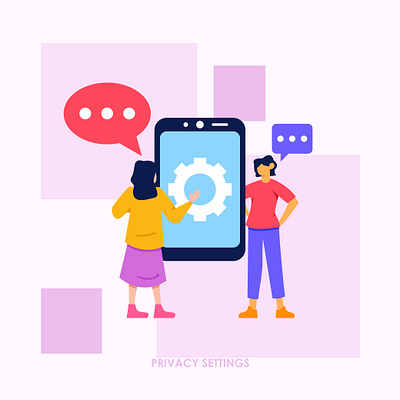 Protect Your Privacy Illustration branding design ecommerce illustration ui