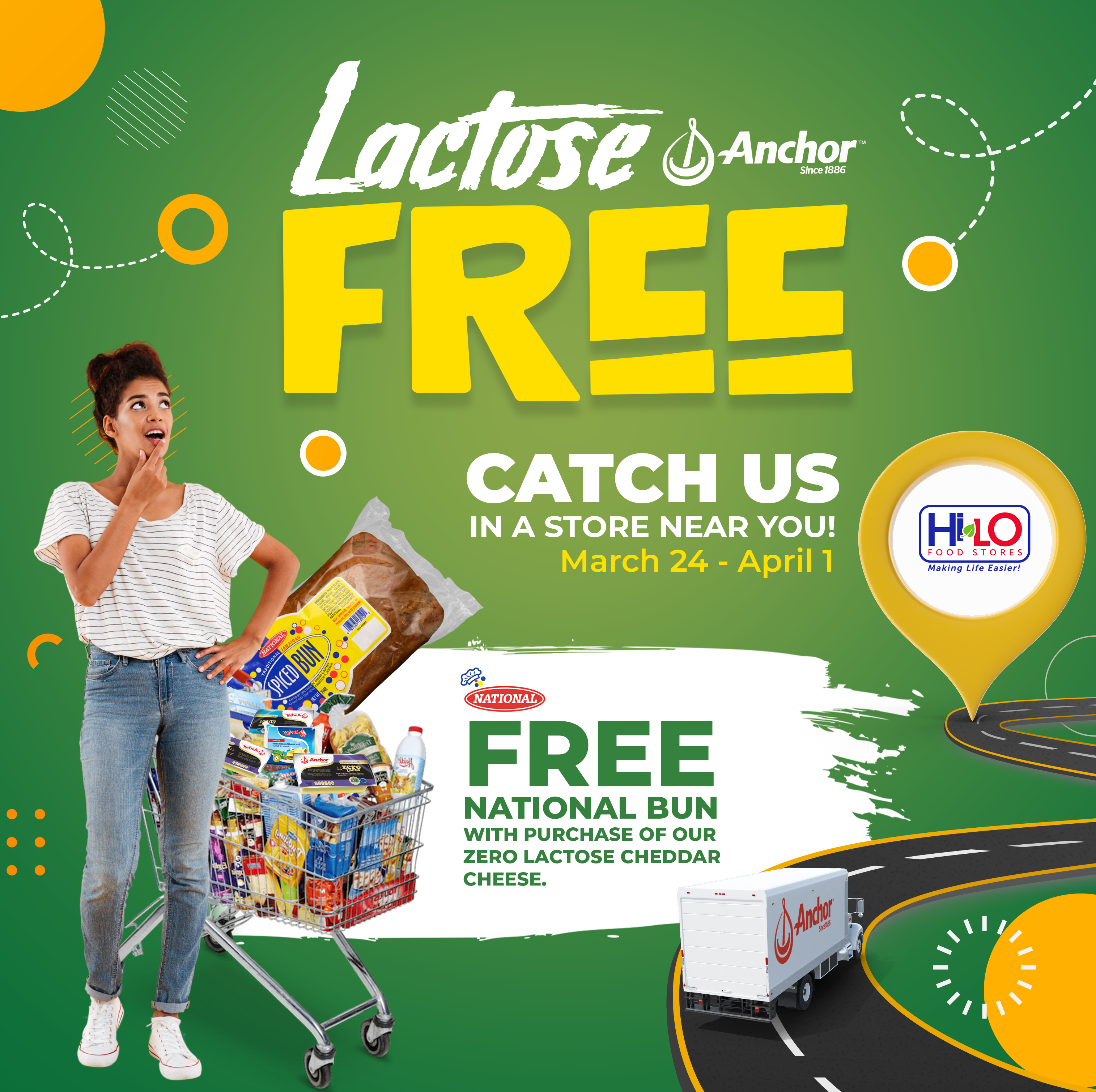 Example of Lactose Free Easter Road Show