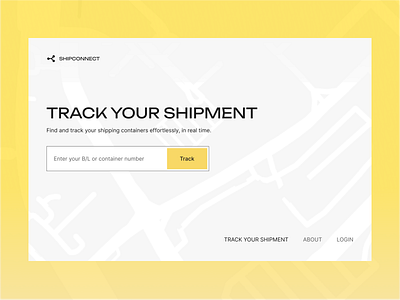 ShipConnect - Shipment Tracking Website design figma shipment shipment tracking shipment tracking website ui ux website