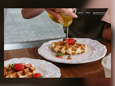 F&B Web Front Concept beverage design fb website food food and beverage website ui ux website