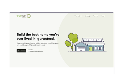 Greenest House Website branding design graphic design happy simple illustration ui ux web design
