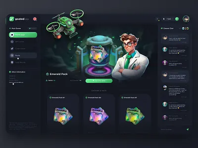 NFT Packs - Crypto Casino bet design betting casino casino app casino design casino interface casino ux doctor art gambling gambling design game collider game ui illustration nft game nft packs open case pass slots slots design web casino
