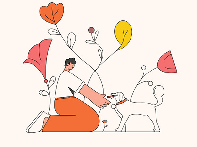 Love your pet 2dcharacter animation animationcharacter art cartoonillustration character design doglover illustration