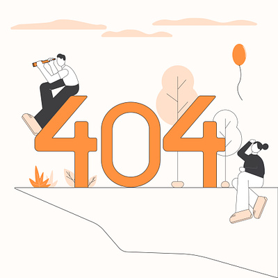 404 illustration 2dcharacter 404illustration animation animationcharacter art cartoonillustration character design erorillustration illustration