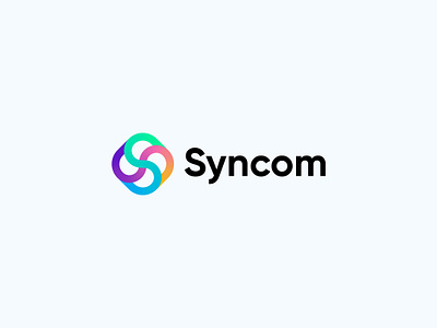 Syncom ai logo app icon brand identity branding colorful creative creativelogos logo design logo maker logodesigntrends logogoals logolove logos logotype modern technology