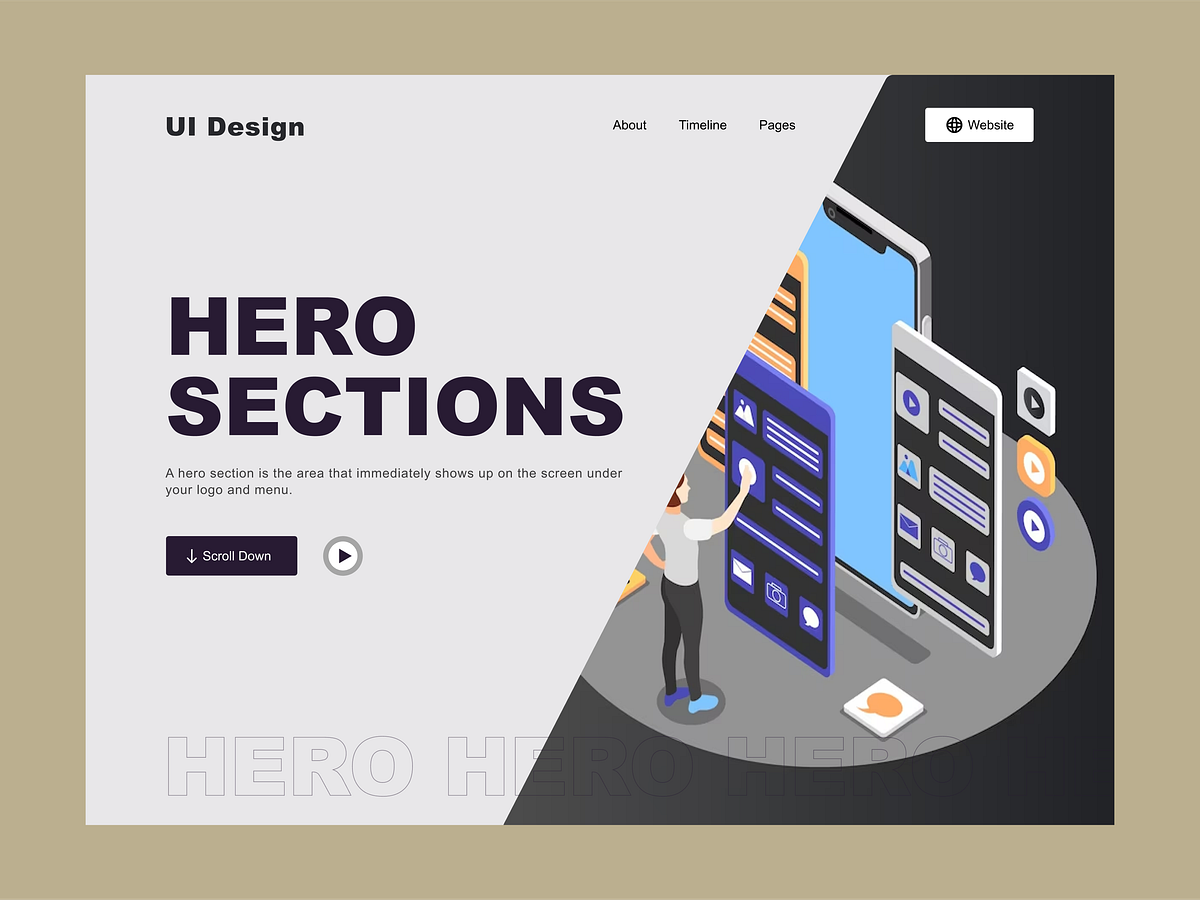 Browse thousands of Hero Area images for design inspiration | Dribbble