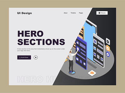 Landing Page: Hero Design UI / Hero Section header hero area hero design hero header hero image hero section home page landing page landing page design landingpage ui ui design web design