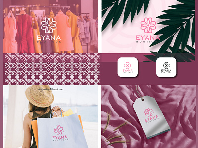 EYANA | Beauty ,Fashion& Boutique logo beauty logo boutique logo branding clothing brand logo creative logo design elegant fashion logo feminine floral graphic design iconic logo logo logo design luxury modern logo popular logo spa logo vector visual identity logo