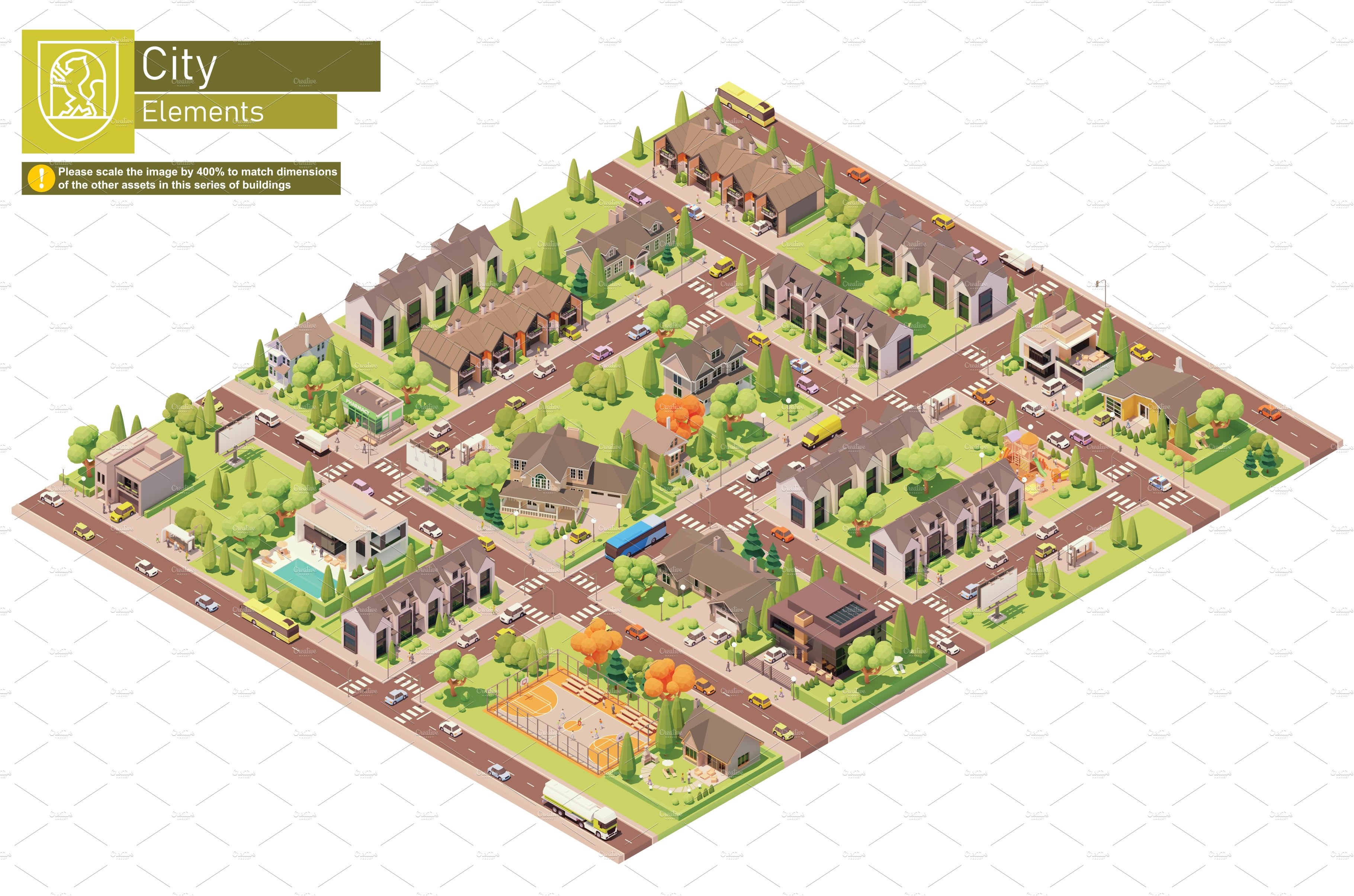 vector-isometric-city-suburban-area-by-taras-livyy-on-dribbble