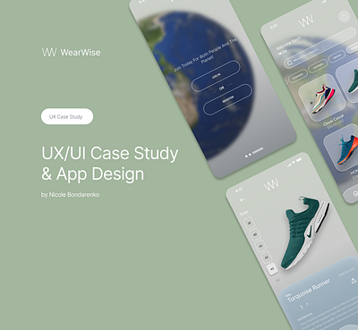 Case Study “WearWise” app branding design figma logo redesign ui ux vector