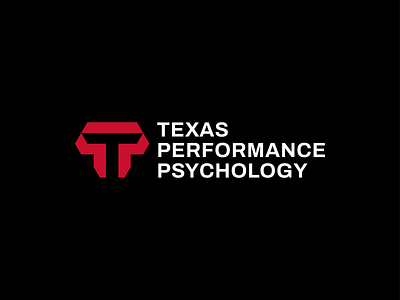 Texas Performance Psychology Logo athlete branding fitness geometric graphic design health letter t lettermark logo medical modern performance ppt psychology ptp sports texas tpp