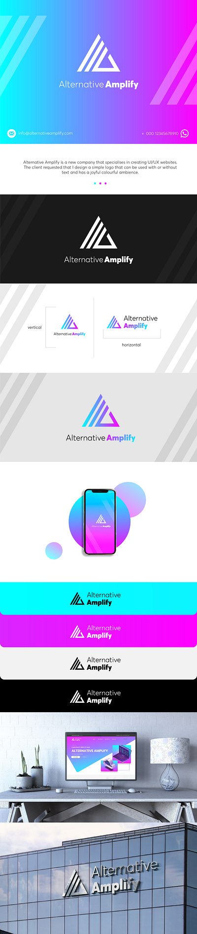 Alternative Amplify Logo branding logo logo design ui