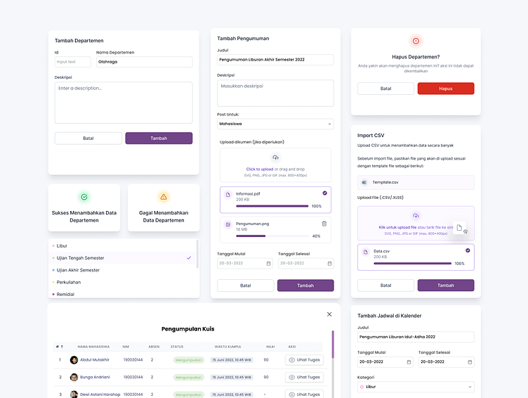 Modal Box Dashboard Components by Envi Bagus on Dribbble