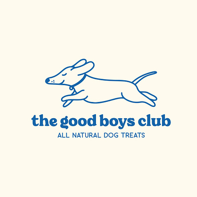 The Good Boys Club - All natural dog treats. branding design graphic design illustration logo packaging typography vector