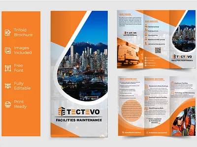 Technology Trifold Brochure animation arshunno branding brochure brochure design design graphic design graphics designer illustration logo motion graphics technology brochure trifold trifold brochure ui vector