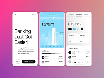 Finance Management Mobile App designinspiration dribbbleshot financemanagementapp financialanalytics uiconcept