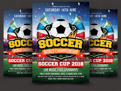 soccer flyer design