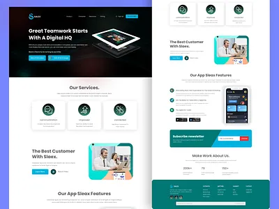 Saas Website. job listing job website landing page landing page design recruitment saas uiux web design website