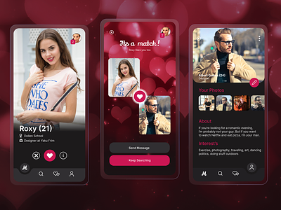 Matchmakers Now (Dating App) 2023 app branding dating datingapp design girls graphic design illustration latest latest app latestdesign logo love maker match typography ui ux vector