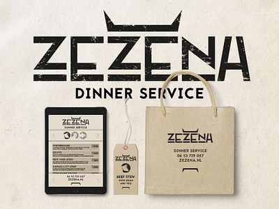 Dinner service branding design graphic design illustration logo print vector