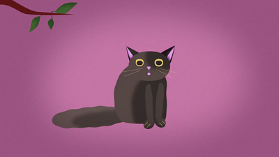 Cat and Fly animation af after effects animation cat character animation duik motion design motion designer rigging