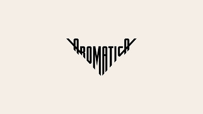 Aromatica Logo acute bath black branding business care company cosmetic design geometric graphic design illustration logo logofolio modern portfolio sale triangle vector wordmark