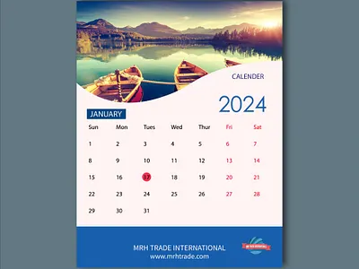 Calender branding calander company graphic design social media post