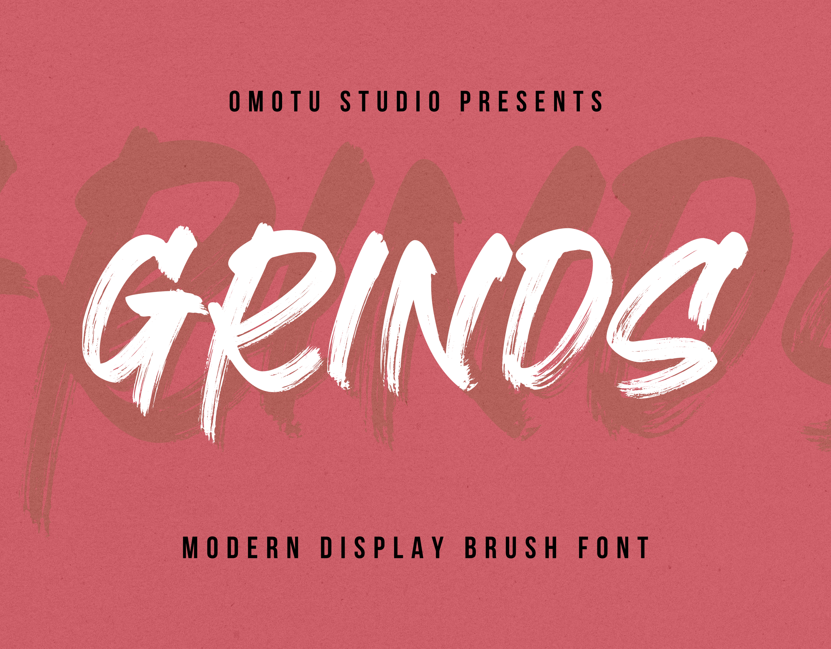 Grinds | Handbrush Font advertising