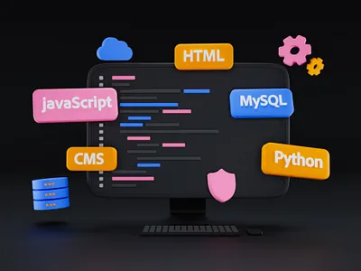 Programming 3D illustration 3d 3d art 3d design 3d designs 3d illustration blender blender illustrations branding computer design graphic design html illustration javascript logo motion graphics python ui web design web development