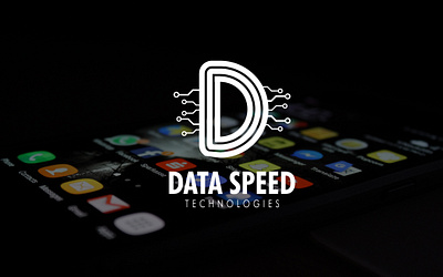 DATA SPEED app brand ide branding custom logo design graphic design illustration logo tech logo ui ux vector
