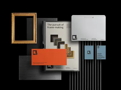 Q Frame stationery | by Bean Creative branding design graphic design logo typography