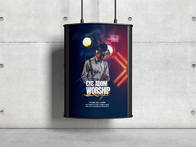 Church poster branding design flyer graphic design illustration minimal typography vector