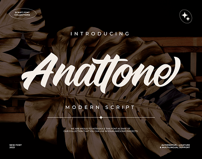 Anattone - Modern Script Font aesthetic font caligraphy font font design font preview free free font google font modern script font script font typography
