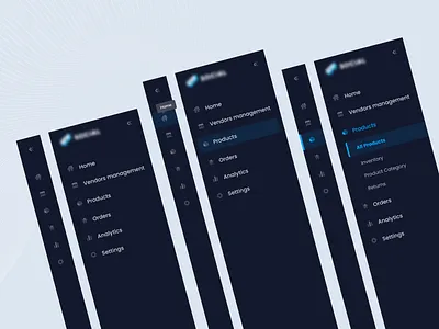 Sidebar navigation UI bar left side bar menu menu ui navbar navigation product design profile side nav sidebar sidenav ui web app