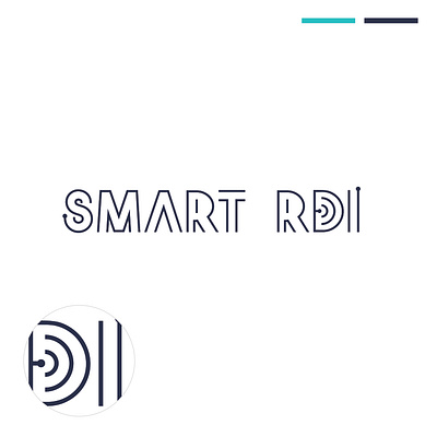 SMART RDI branding 2d blue branding design digital graphic design illustration it logo solutions tech ui