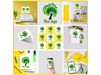 MODERN TREE LOGO DESIGN animation app brand branding business color company design graphic design icon illustration logo mail text typography ui ux vector web white space