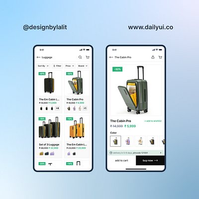 E-commerce App User Interface app branding design product ui ux