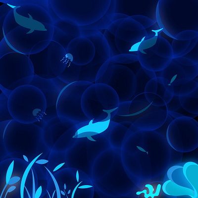 Sea Life aqua blue design illustration illustrator sea